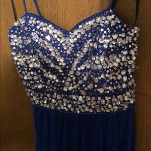 Royal Blue Homecoming Dress